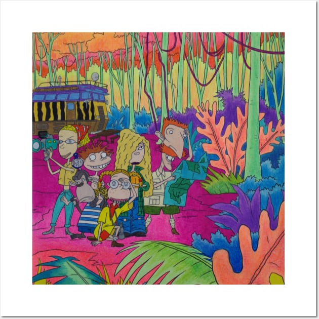 Wild Thornberrys Trippy Forest Wall Art by AbbysRadArt